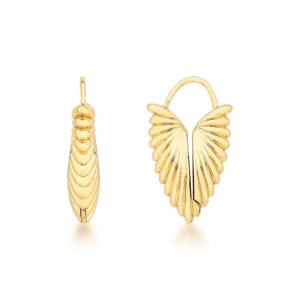 Articulated Grooved Earring