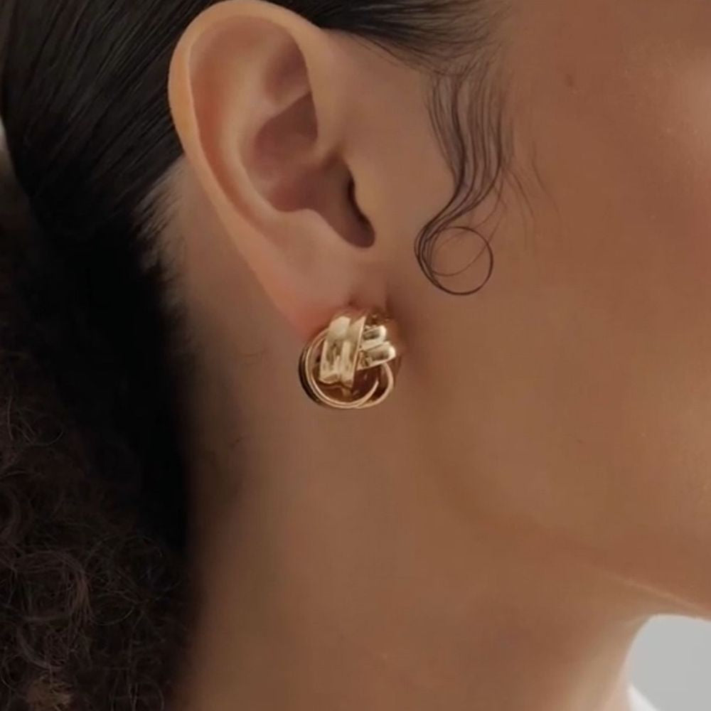 Crossed Duo Earring