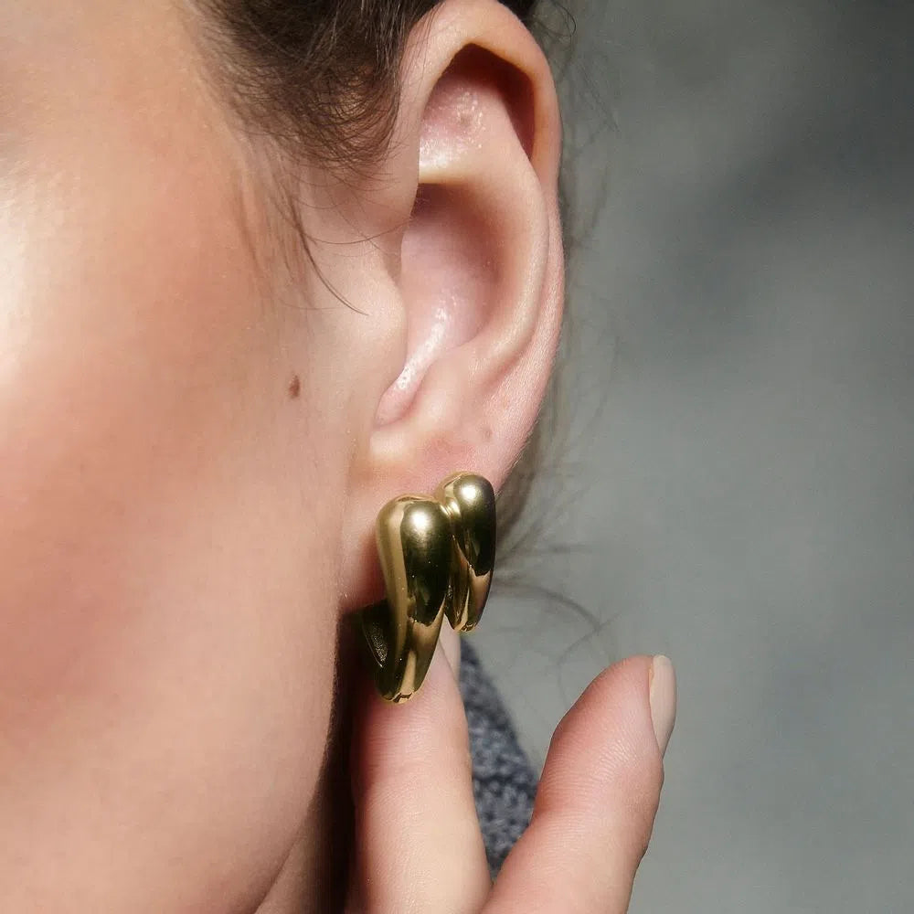 Drop Hoop Earrings