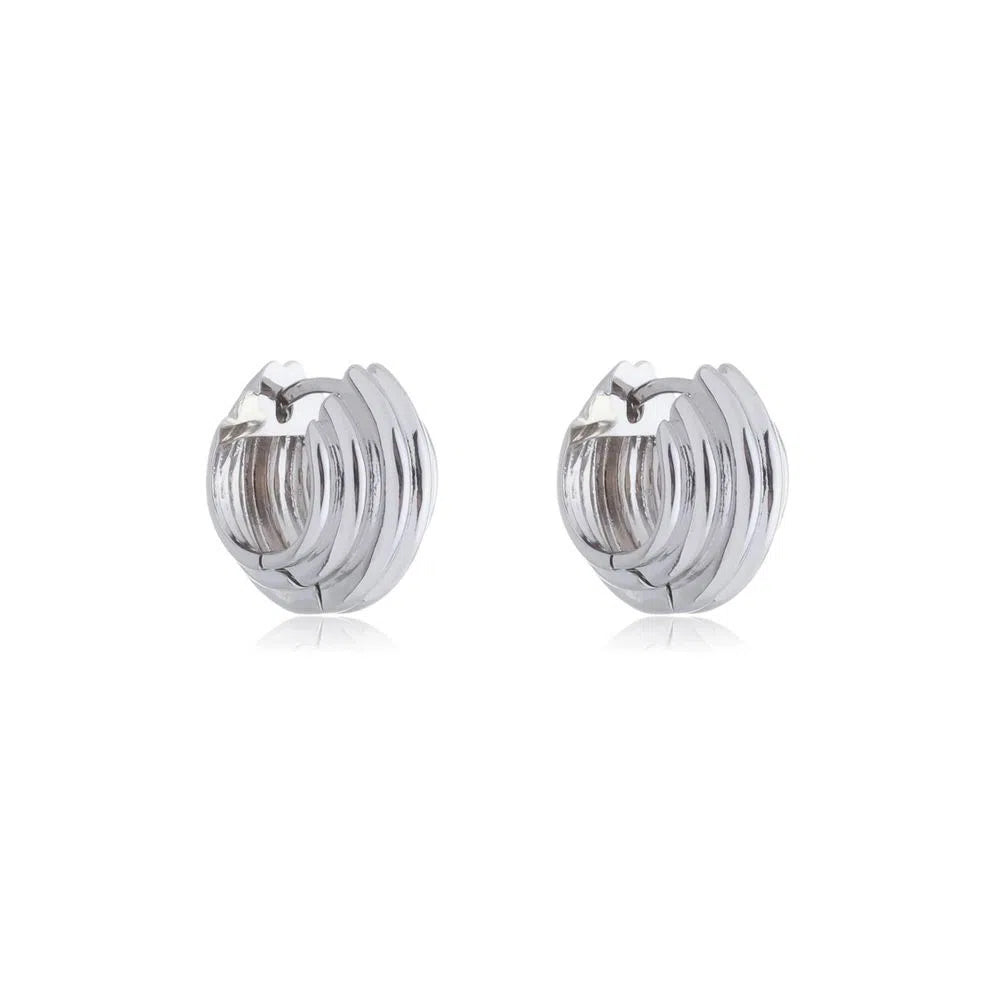 Grooved Hoop Earrings