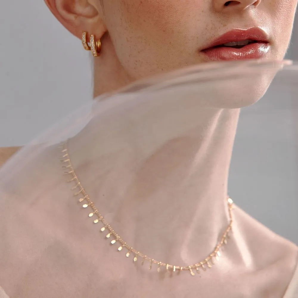 Short Hammered Necklace