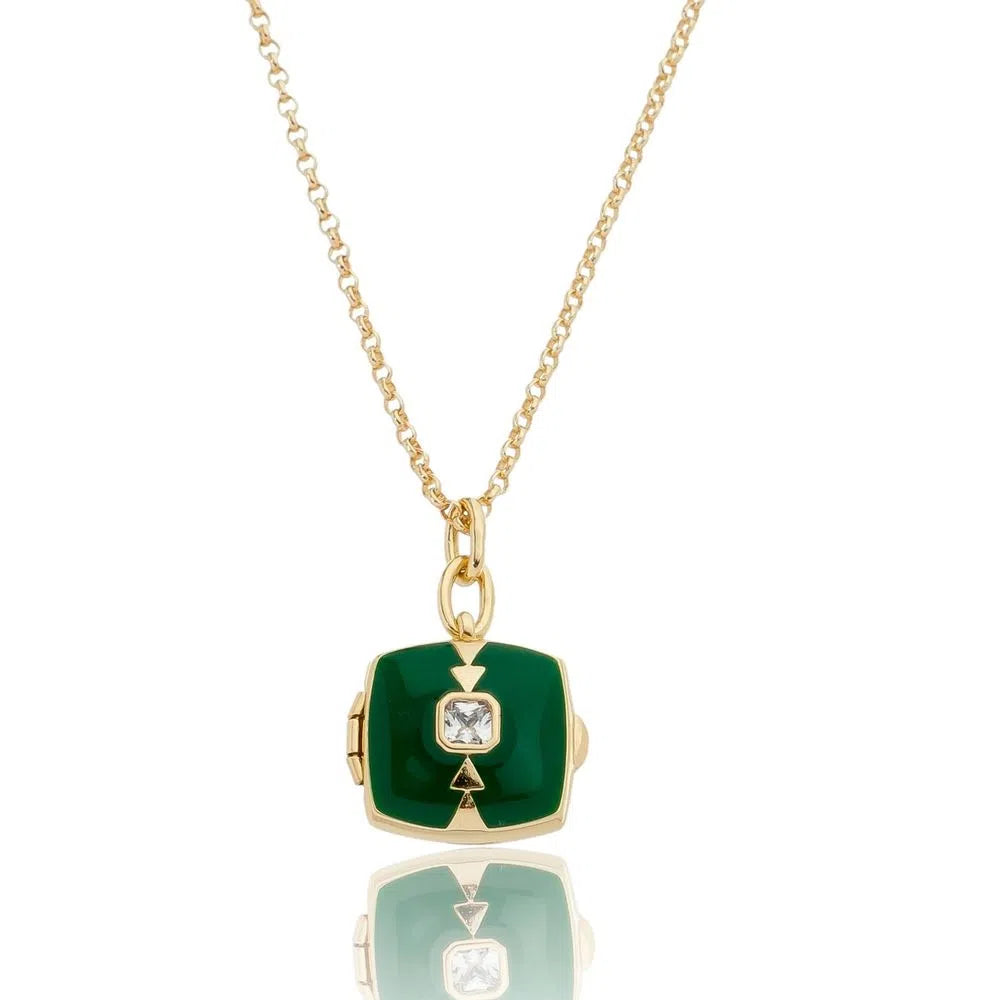 Little Moments Green Necklace
