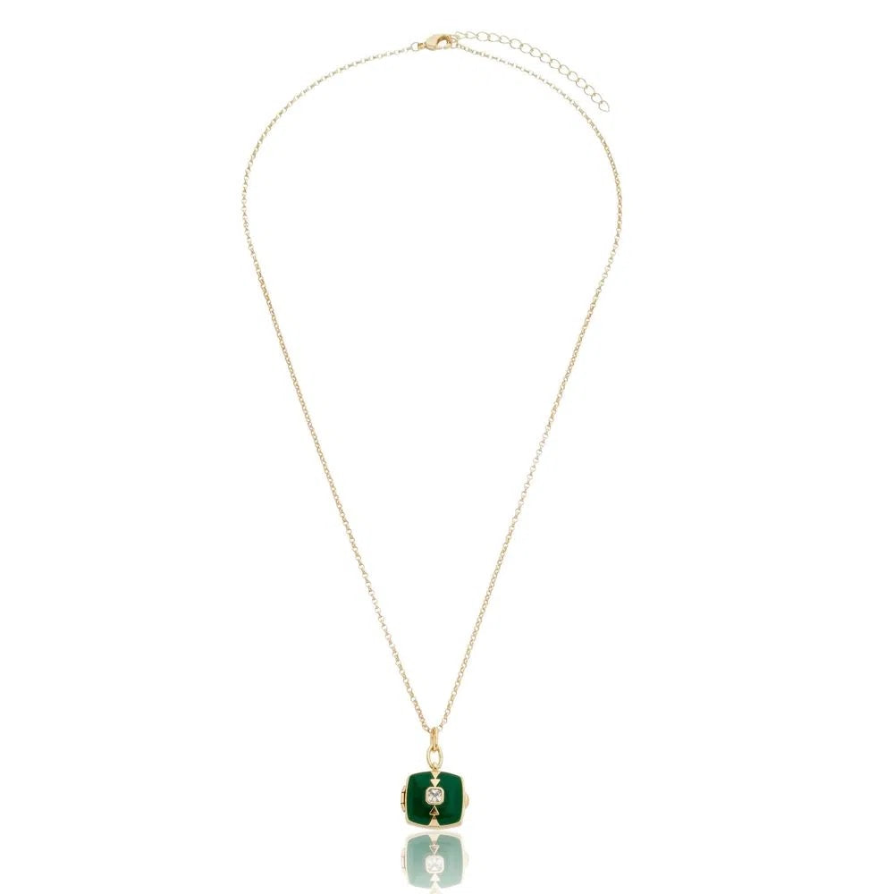Little Moments Green Necklace