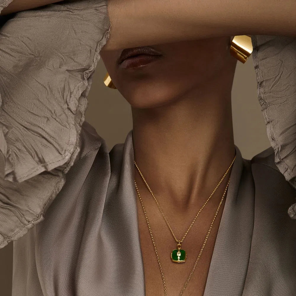 Little Moments Green Necklace