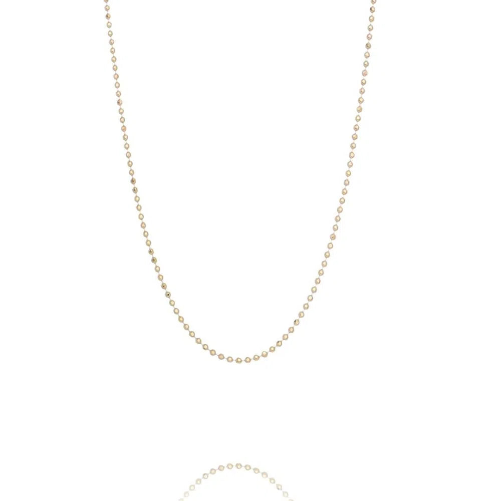 Long Beaded Chain Necklace