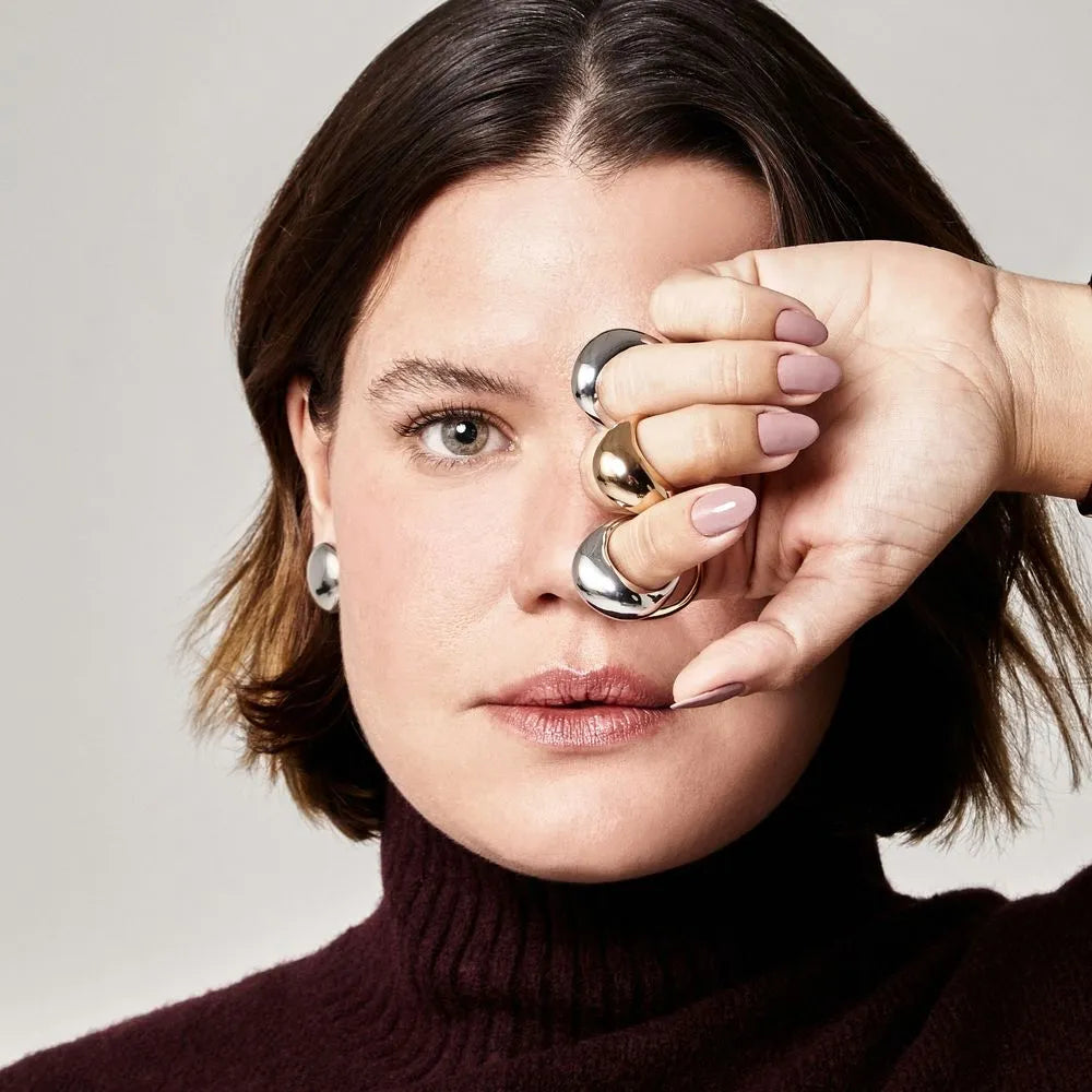 Oval Curved Ring