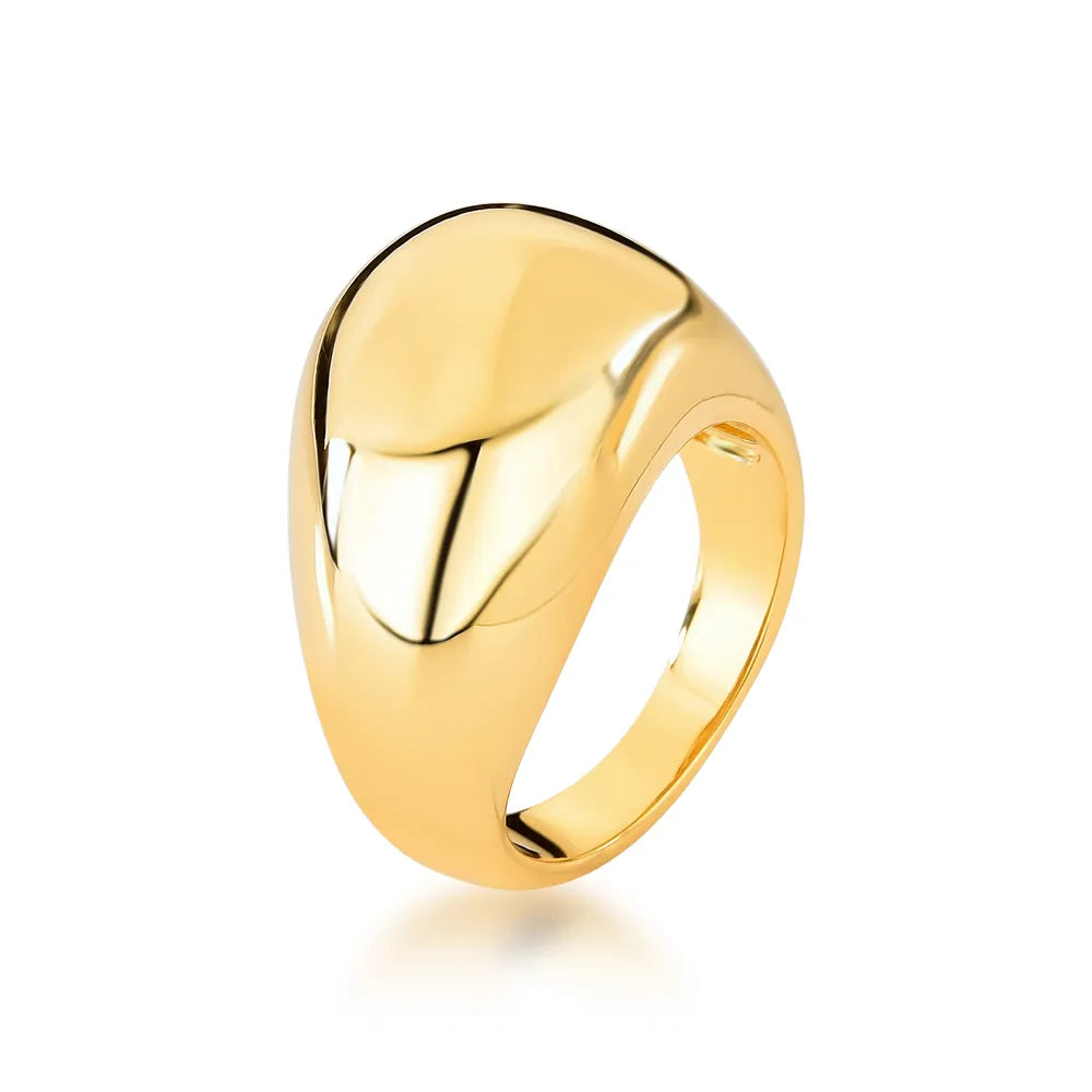 Oval Curved Ring